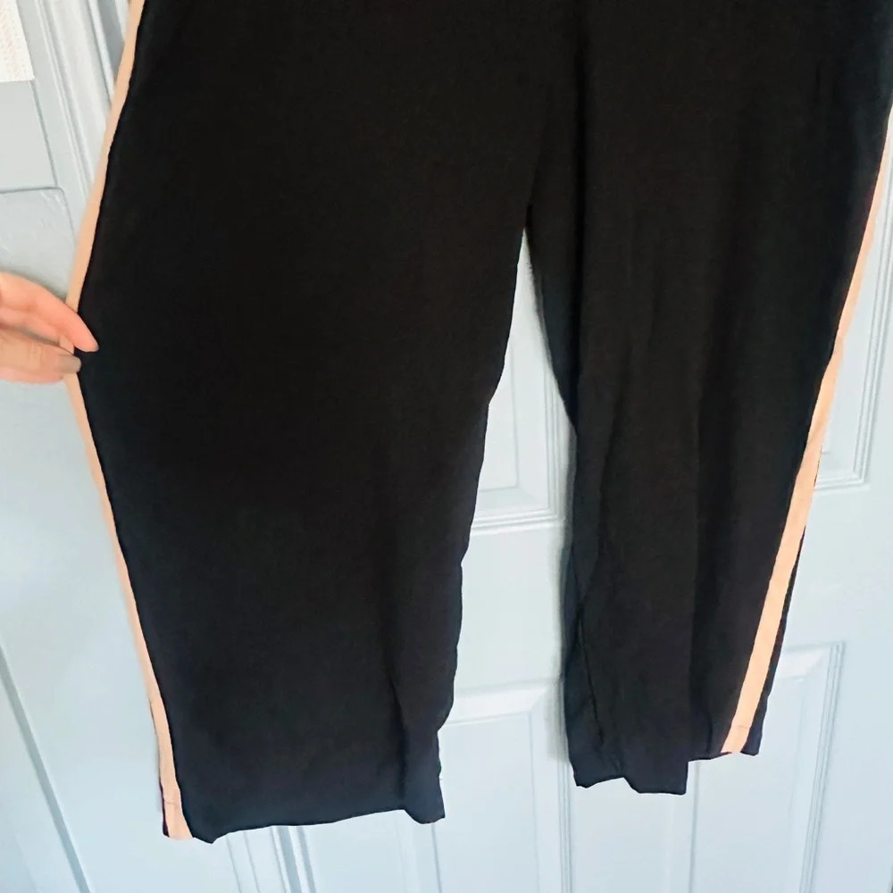 Eileen Fisher Women’s 100% Silk Georgette Black Wide Leg Pants - Picture 4 of 16